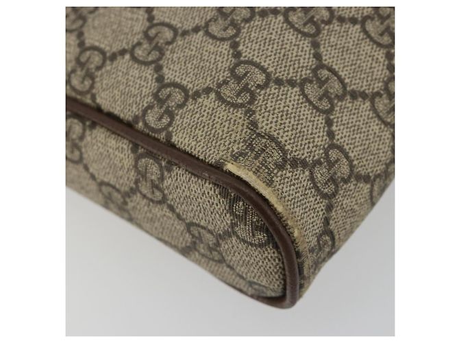 Borsa a tracolla GUCCI GG Supreme Web Sherry Line PVC Beige Oro 547926 Auth BA13068 D'oro - vista 15