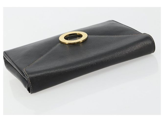 Céline CELINE Circle Schultertasche aus Leder Schwarz Gold Authentisch 182448 Golden - Ansicht 5
