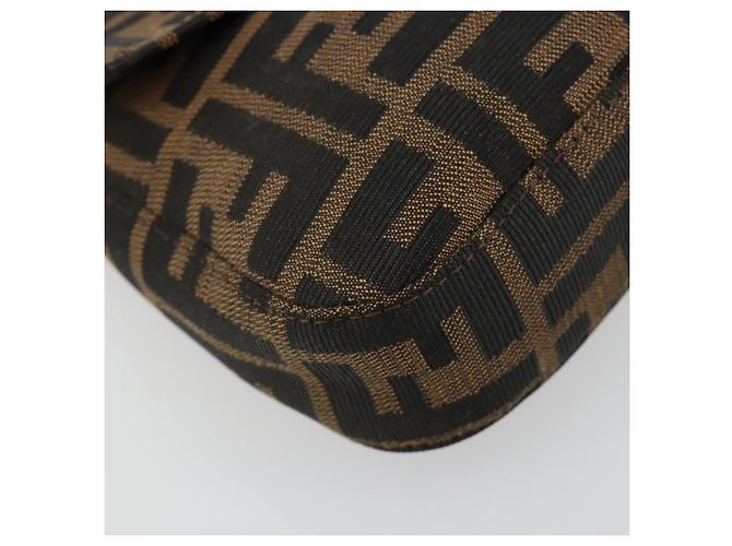 FENDI Mamma Baguette Schultertasche aus Zucca Canvas Schwarz Braun Authentisch 178866SAM - Ansicht 15
