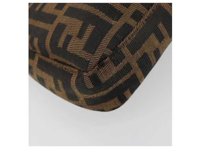 FENDI Mamma Baguette Schultertasche aus Zucca Canvas Schwarz Braun Authentisch 178866SAM - Ansicht 17