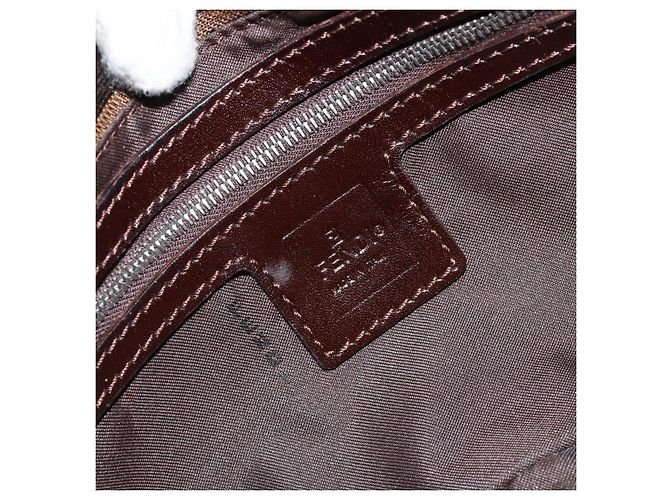 FENDI Mamma Baguette Schultertasche aus Zucca Canvas Schwarz Braun Authentisch 178866SAM - Ansicht 21