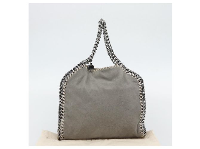 Autre Marque Stella MacCartney Chain Falabella Tasche polyester 2way Gray 495151 Auth BA13093 Braun Silber - Ansicht 12
