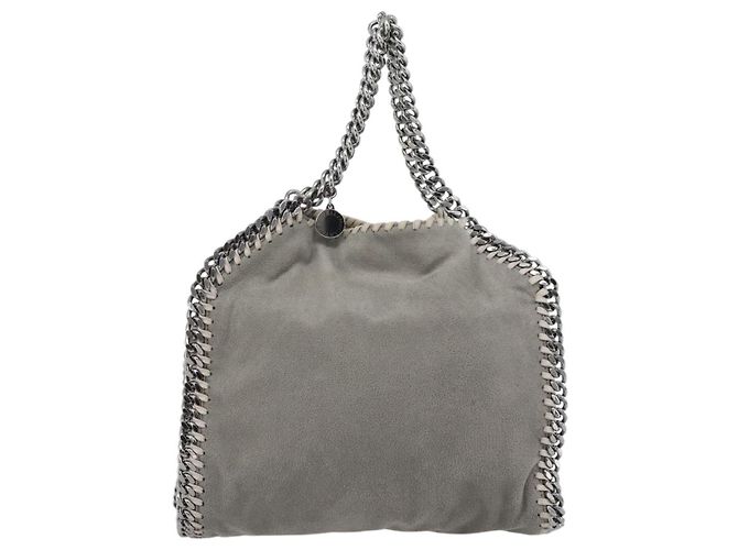 Autre Marque Stella MacCartney Chain Falabella Tasche polyester 2way Gray 495151 Auth BA13093 Braun Silber - Ansicht 13