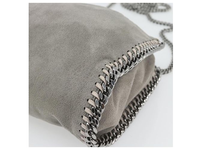 Autre Marque Stella MacCartney Chain Falabella Tasche polyester 2way Gray 495151 Auth BA13093 Braun Silber - Ansicht 15