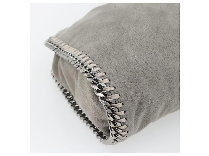 Autre Marque Stella MacCartney Chain Falabella Tasche polyester 2way Gray 495151 Auth BA13093 Braun Silber - Ansicht 16