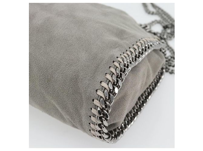 Autre Marque Stella MacCartney Chain Falabella Tasche polyester 2way Gray 495151 Auth BA13093 Braun Silber - Ansicht 17