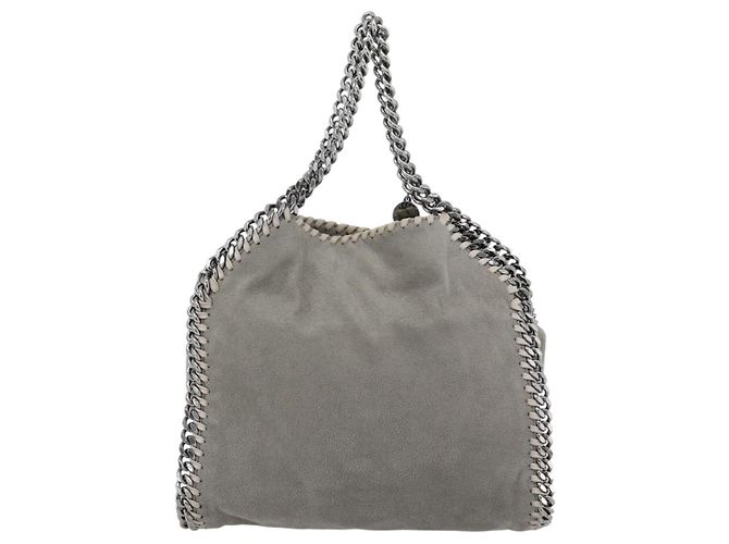 Autre Marque Stella MacCartney Chain Falabella Tasche polyester 2way Gray 495151 Auth BA13093 Braun Silber - Ansicht 2