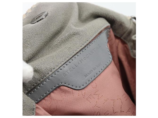 Autre Marque Stella MacCartney Chain Falabella Tasche polyester 2way Gray 495151 Auth BA13093 Braun Silber - Ansicht 20