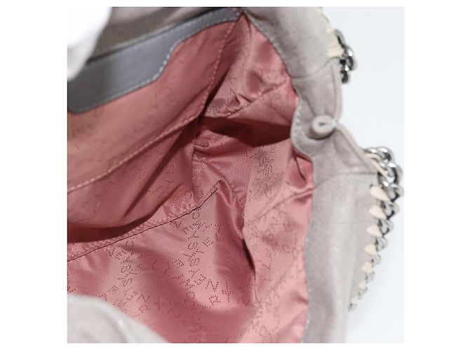 Autre Marque Stella MacCartney Chain Falabella Tasche polyester 2way Gray 495151 Auth BA13093 Braun Silber - Ansicht 21