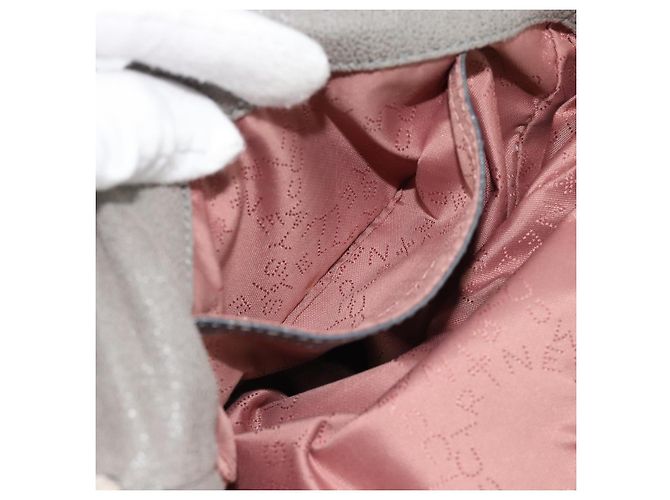 Autre Marque Stella MacCartney Chain Falabella Tasche polyester 2way Gray 495151 Auth BA13093 Braun Silber - Ansicht 23