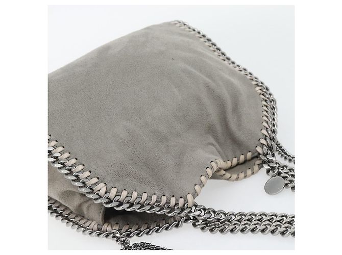 Autre Marque Stella MacCartney Chain Falabella Tasche polyester 2way Gray 495151 Auth BA13093 Braun Silber - Ansicht 6