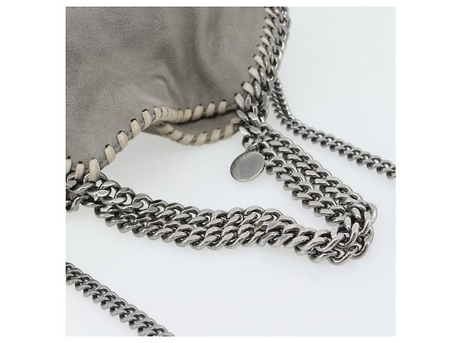 Autre Marque Stella MacCartney Chain Falabella Tasche polyester 2way Gray 495151 Auth BA13093 Braun Silber - Ansicht 7