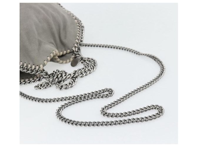Autre Marque Stella MacCartney Chain Falabella Tasche polyester 2way Gray 495151 Auth BA13093 Braun Silber - Ansicht 9