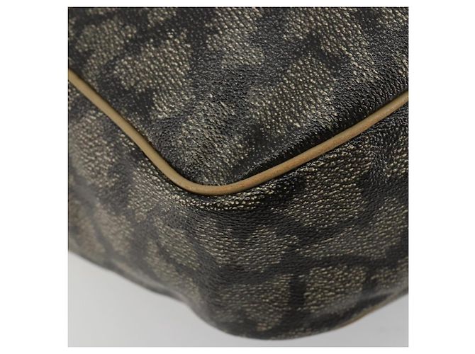 Borsa Tote SAINT LAURENT in PVC e tela marrone Auth 182427 - vista 14
