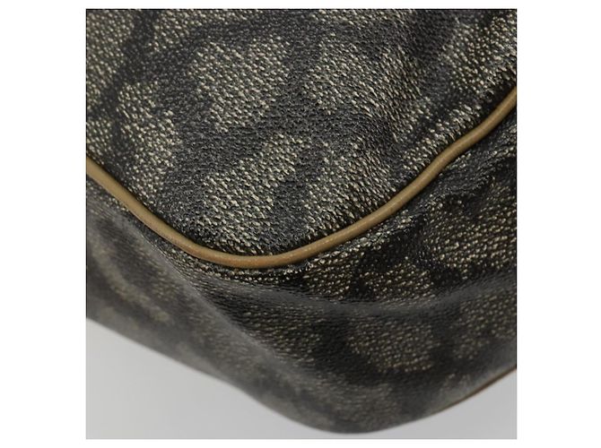 Borsa Tote SAINT LAURENT in PVC e tela marrone Auth 182427 - vista 16