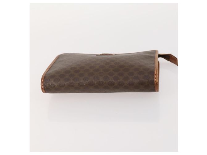 Céline Clutch CELINE Macadam Canvas PVC Pelle 3 Set Marrone Auth 174585 - vista 18