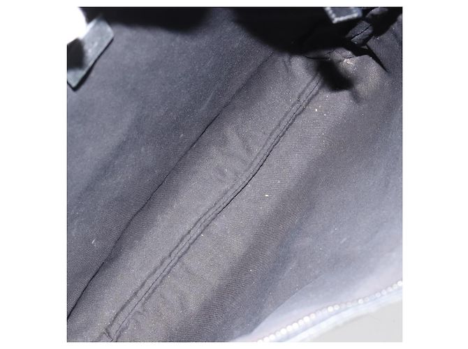 Borsa a Spalla GUCCI GG Canvas Nera Argento 122791 Auth 180778 Nero - vista 11
