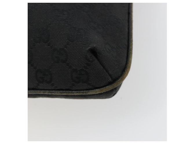 Borsa a Spalla GUCCI GG Canvas Nera Argento 122791 Auth 180778 Nero - vista 15