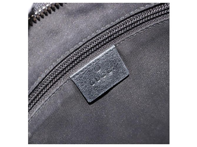 Borsa a Spalla GUCCI GG Canvas Nera Argento 122791 Auth 180778 Nero - vista 18