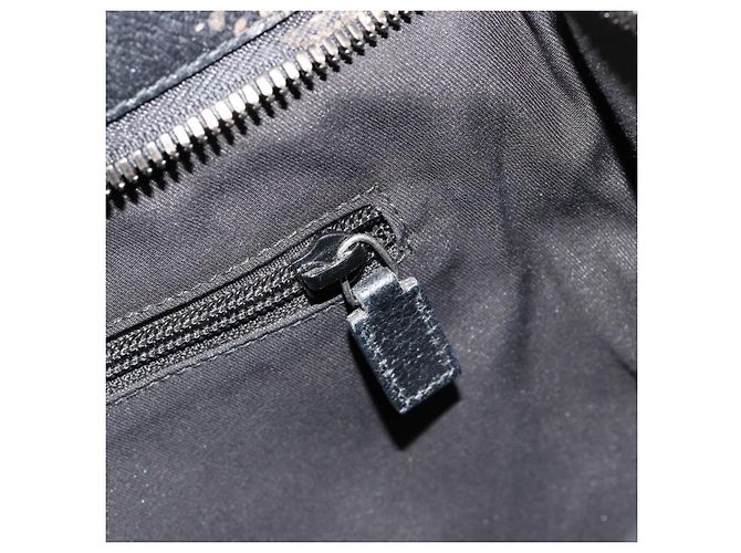 Borsa a Spalla GUCCI GG Canvas Nera Argento 122791 Auth 180778 Nero - vista 21