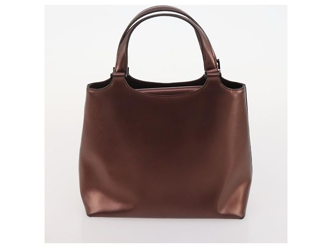 Borsa GIVENCHY Chloe in Pelle Set da 3 Nero Marrone Auth 178857 - vista 18