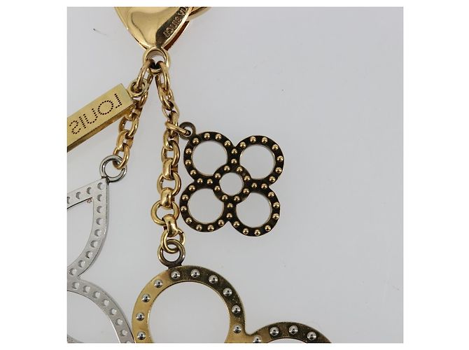 LOUIS VUITTON Bijou Sac Tapage Charm metal Gold Silver M65722 LV Auth 182244A Argento D'oro - vista 11