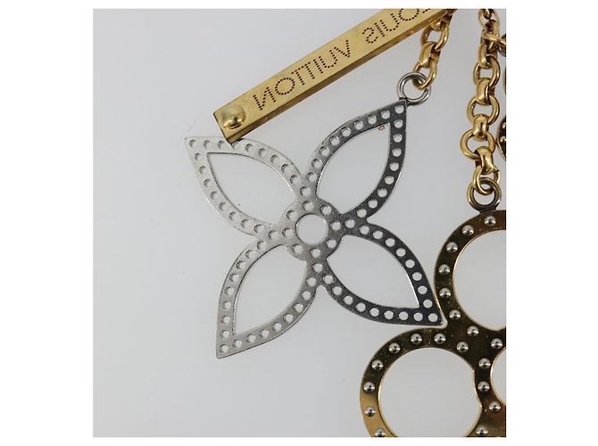 LOUIS VUITTON Bijou Sac Tapage Charm metal Gold Silver M65722 LV Auth 182244A Argento D'oro - vista 12