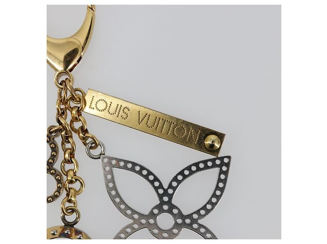 LOUIS VUITTON Bijou Sac Tapage Charm metal Gold Silver M65722 LV Auth 182244A Argento D'oro - vista 5