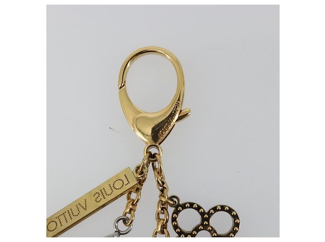 LOUIS VUITTON Bijou Sac Tapage Charm metal Gold Silver M65722 LV Auth 182244A Argento D'oro - vista 9