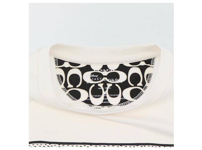 Camiseta de manga corta Coach CoachxDisneyxKeith Haring algodón Blanco Auth 167322M - vista 8