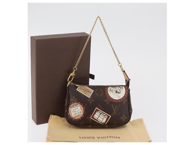 LOUIS VUITTON Monogram Patch Mini Pochette Accessoires Bolso M95804 Auth 181966V Monograma - vista 12