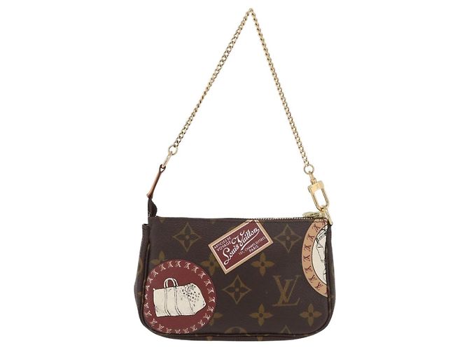 LOUIS VUITTON Monogram Patch Mini Pochette Accessoires Bolso M95804 Auth 181966V Monograma - vista 2