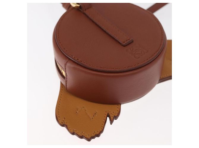LOEWE Studio Ghibli Cookie Pouch Hin Howl's Moving Castle Auth 167366SM Marrone - vista 16