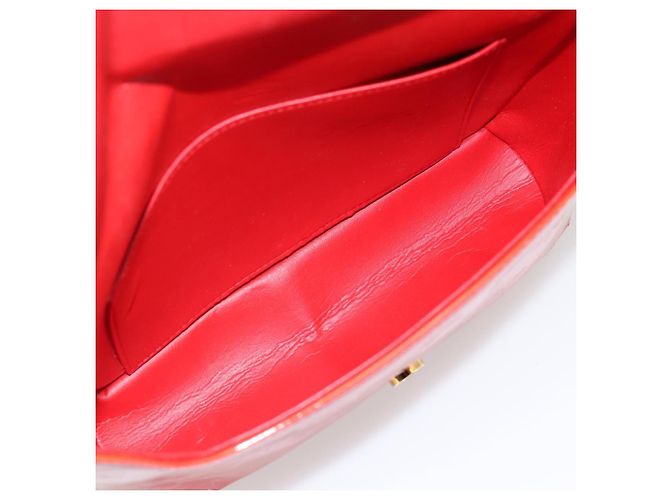 LOUIS VUITTON Monogram Vernis Thompson Street Bag Red Rouge M91094 Auth 182774 Rosso - vista 11