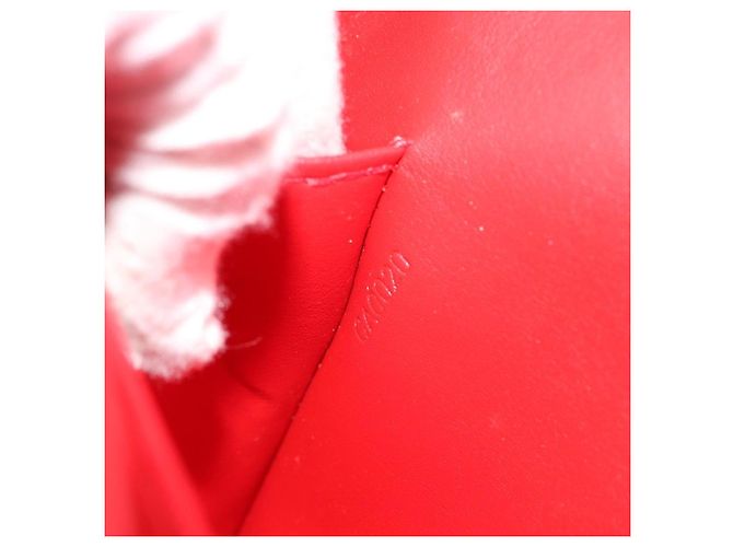 LOUIS VUITTON Monogram Vernis Thompson Street Bag Red Rouge M91094 Auth 182774 Rosso - vista 12