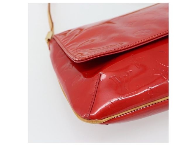 LOUIS VUITTON Monogram Vernis Thompson Street Bag Red Rouge M91094 Auth 182774 Rosso - vista 14
