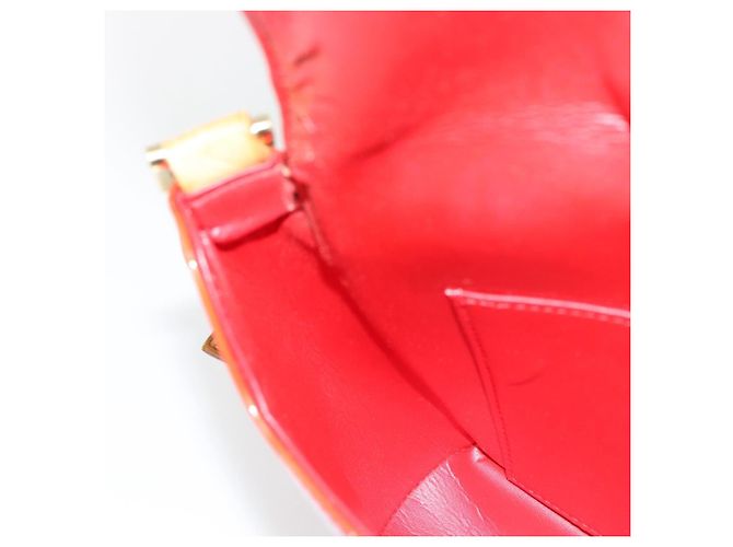 LOUIS VUITTON Monogram Vernis Thompson Street Bag Red Rouge M91094 Auth 182774 Rosso - vista 20
