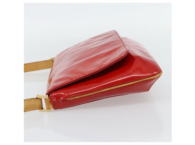 LOUIS VUITTON Monogram Vernis Thompson Street Bag Red Rouge M91094 Auth 182774 Rosso - vista 3