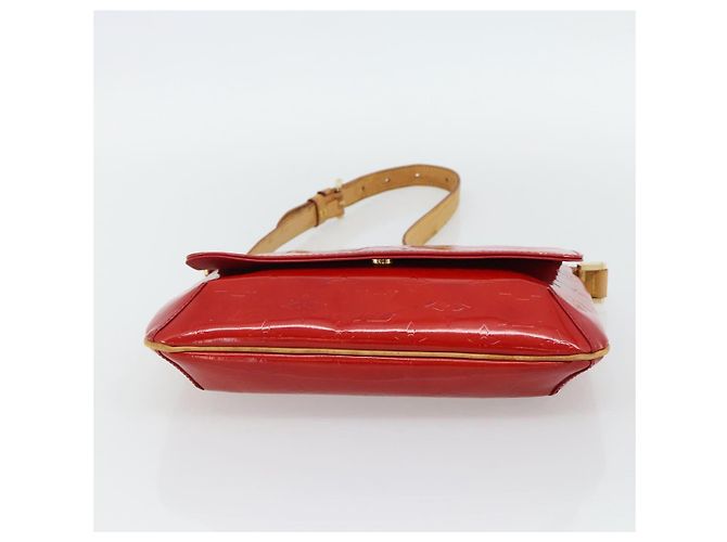 LOUIS VUITTON Monogram Vernis Thompson Street Bag Red Rouge M91094 Auth 182774 Rosso - vista 5