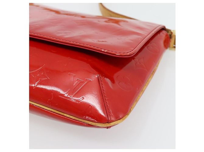 LOUIS VUITTON Monogram Vernis Thompson Street Bag Red Rouge M91094 Auth 182774 Rosso - vista 9