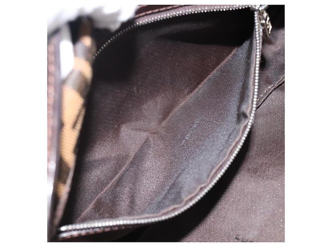 FENDI Mamma Baguette Schultertasche aus Zucca Canvas Schwarz Braun Authentisch 182220SAM - Ansicht 10