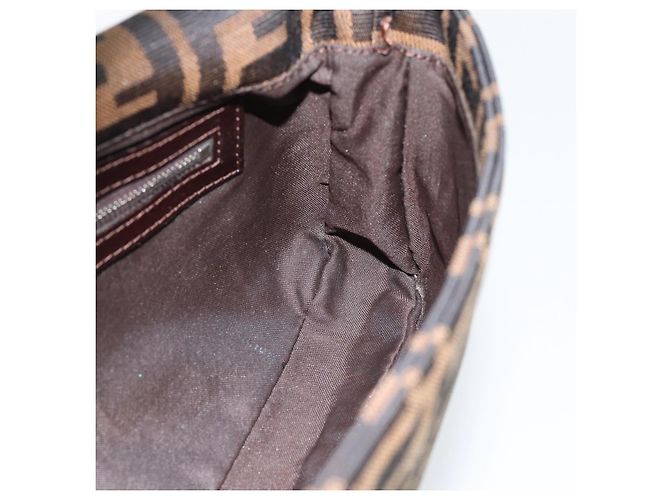 FENDI Mamma Baguette Schultertasche aus Zucca Canvas Schwarz Braun Authentisch 182220SAM - Ansicht 20