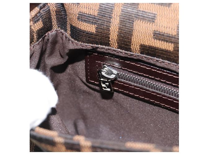 FENDI Mamma Baguette Schultertasche aus Zucca Canvas Schwarz Braun Authentisch 182220SAM - Ansicht 22