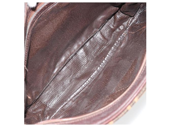 FENDI Zucca Canvas Schultertasche Schwarz Braun Auth 182351 - Ansicht 11