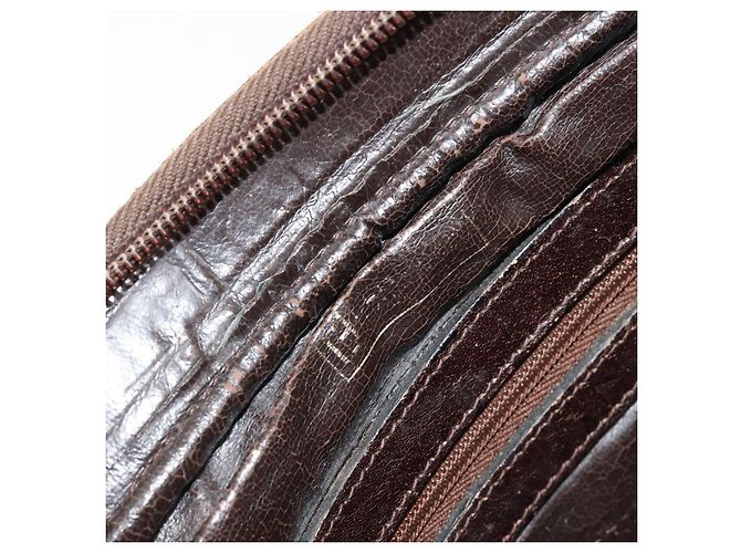 FENDI Zucca Canvas Schultertasche Schwarz Braun Auth 182351 - Ansicht 19