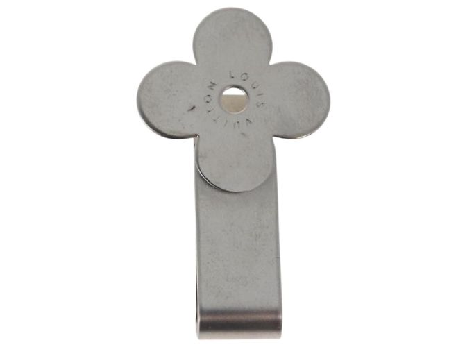 LOUIS VUITTON Geldclip Metall Silber LV Auth BA13246 - Ansicht 2