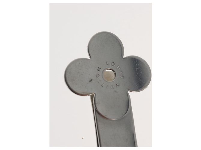 LOUIS VUITTON Geldclip Metall Silber LV Auth BA13246 - Ansicht 3