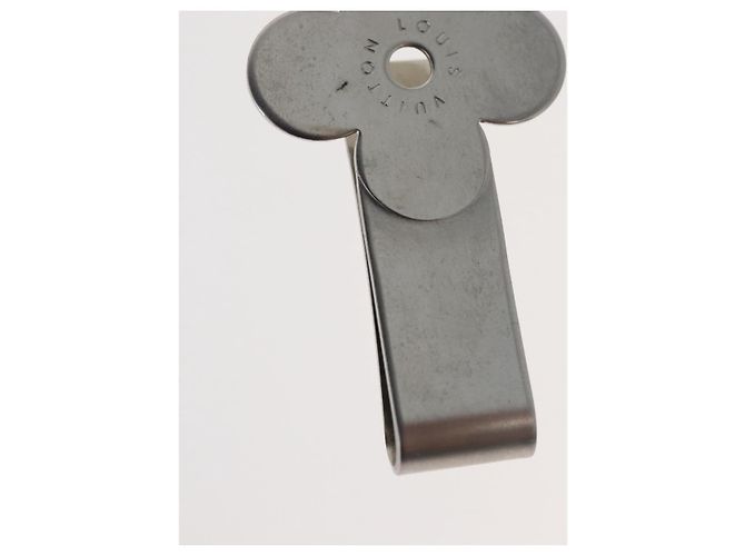 LOUIS VUITTON Geldclip Metall Silber LV Auth BA13246 - Ansicht 4