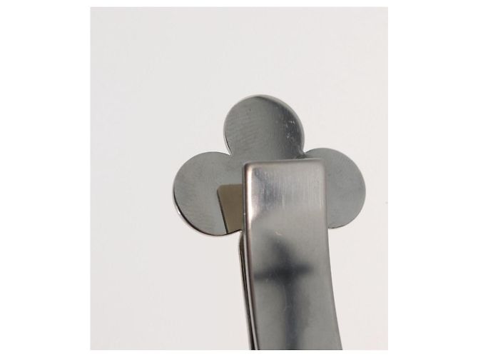 LOUIS VUITTON Geldclip Metall Silber LV Auth BA13246 - Ansicht 6