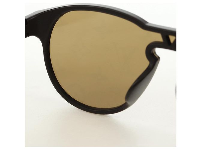 Gafas de sol redondas LOUIS VUITTON Monogram LV Waimea de plástico Marrón Auth 181664SAM Castaño Monograma - vista 10